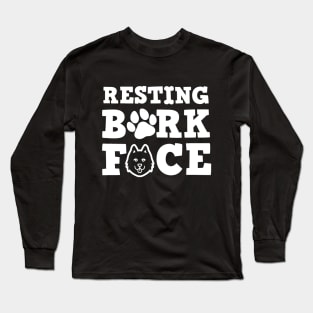 Resting Bark Face Long Sleeve T-Shirt